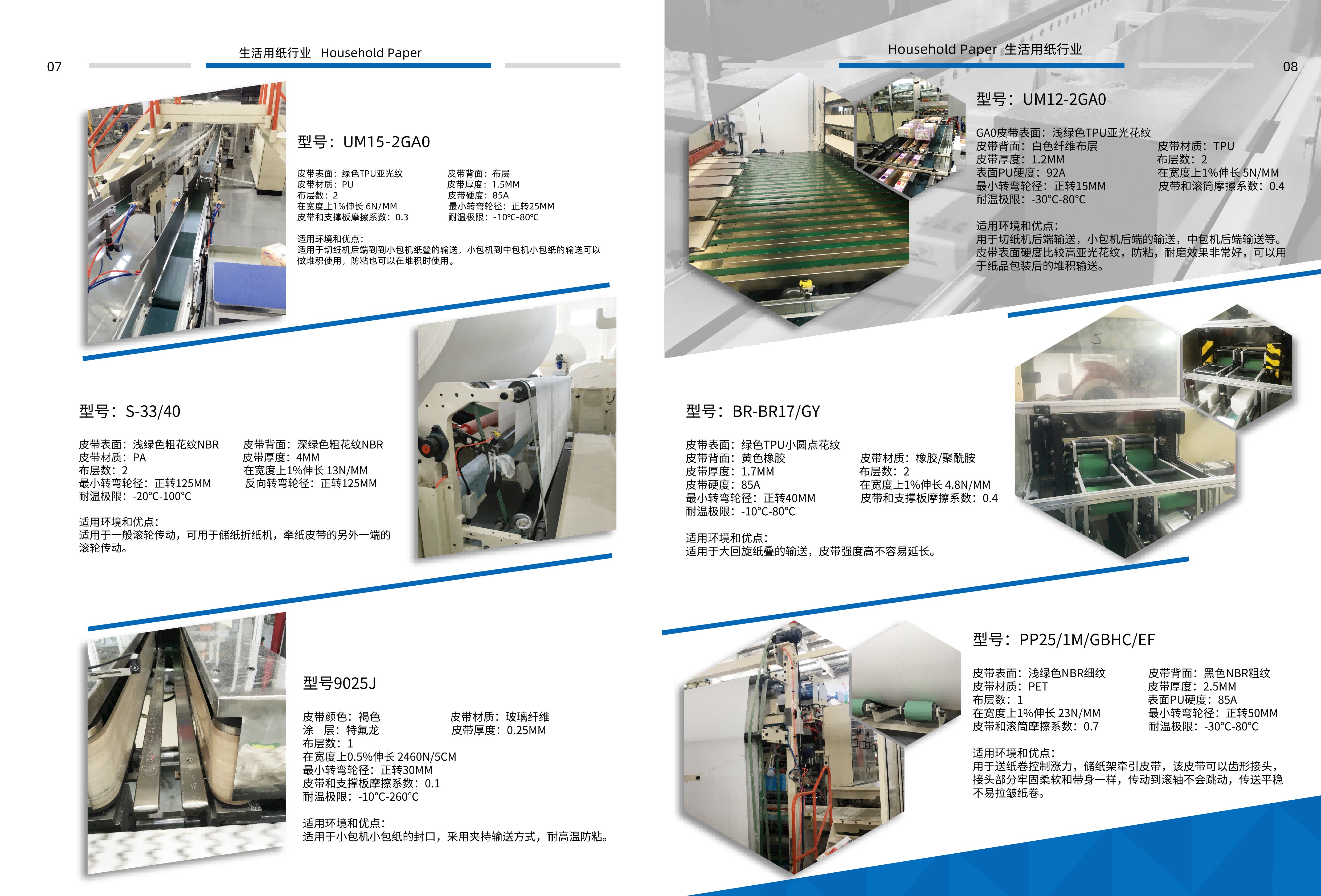 纸业专用工业皮带 纸业专用工业皮带